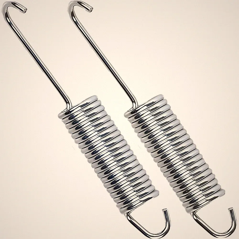 Recliner Tension Spring 4-1/2 Inch 2 Pack Stainless Steel Long Neck Hook