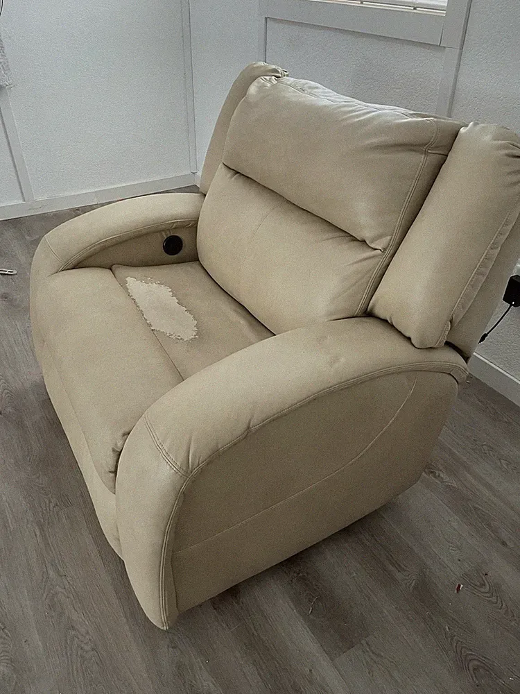 Southern Motion Faux Leather Recliner Chair And A Half
